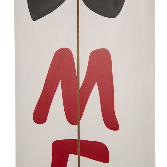Glitzhome® 42" Be Merry Wooden Snowman Porch Sign